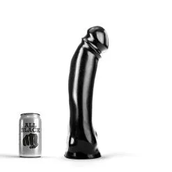 Masturbators winkel 6 All Black - Anaal Dildo 33 X 7 Cm - Zwart