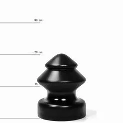 All Black - Buttplug 14.5 X 19 Cm - Zwart -Masturbators winkel All Black Buttplug 14 5 x 19 cm zwart 4