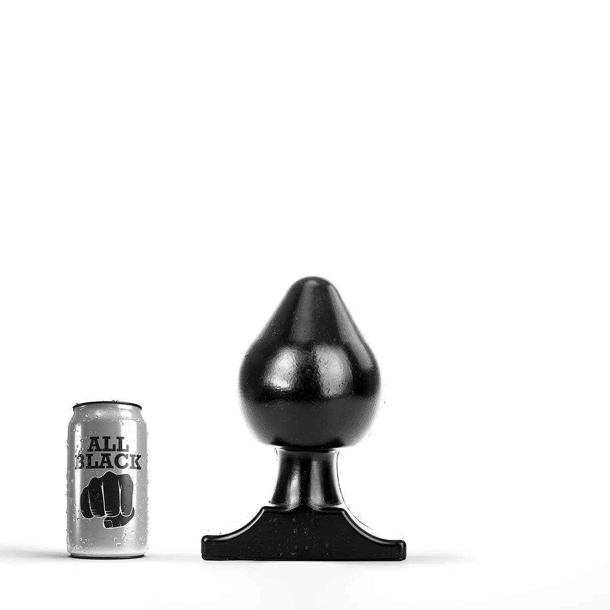All Black - Buttplug 19 X 11 Cm - Zwart 3 All Black - Buttplug 19 X 11 Cm - Zwart
