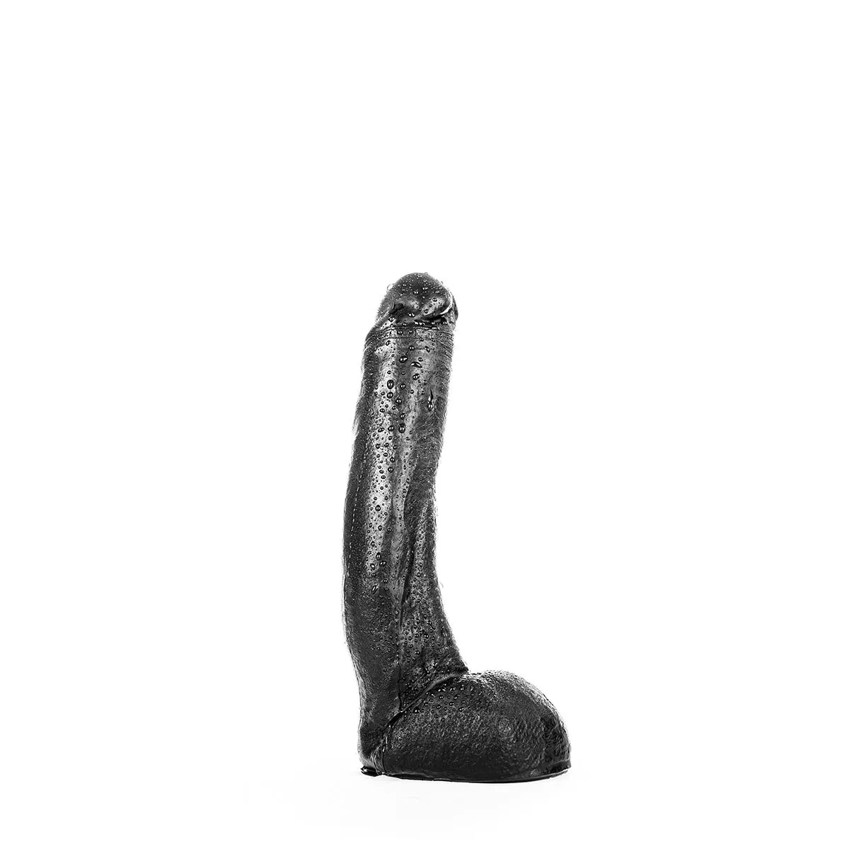 All Black Dildo - Realistische Eikel En Balzak - Lengte 29 Cm - Diameter 5 Cm - Zacht En Soepel - Transparante Beschermhoes - Cadmium En Loodvrij 6 All Black Dildo - Realistische Eikel En Balzak - Lengte 29 Cm - Diameter 5 Cm - Zacht En Soepel - Transparante Beschermhoes - Cadmium En Loodvrij - Afbeelding 4