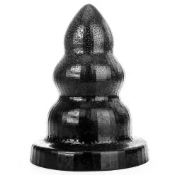 All Black - Triple Pleasure Buttplug - Zwart -Masturbators winkel All Black Triple Pleasure Buttplug zwart 4