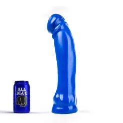 All Black All Blue - Dildo 33 X 7 Cm - Blauw
