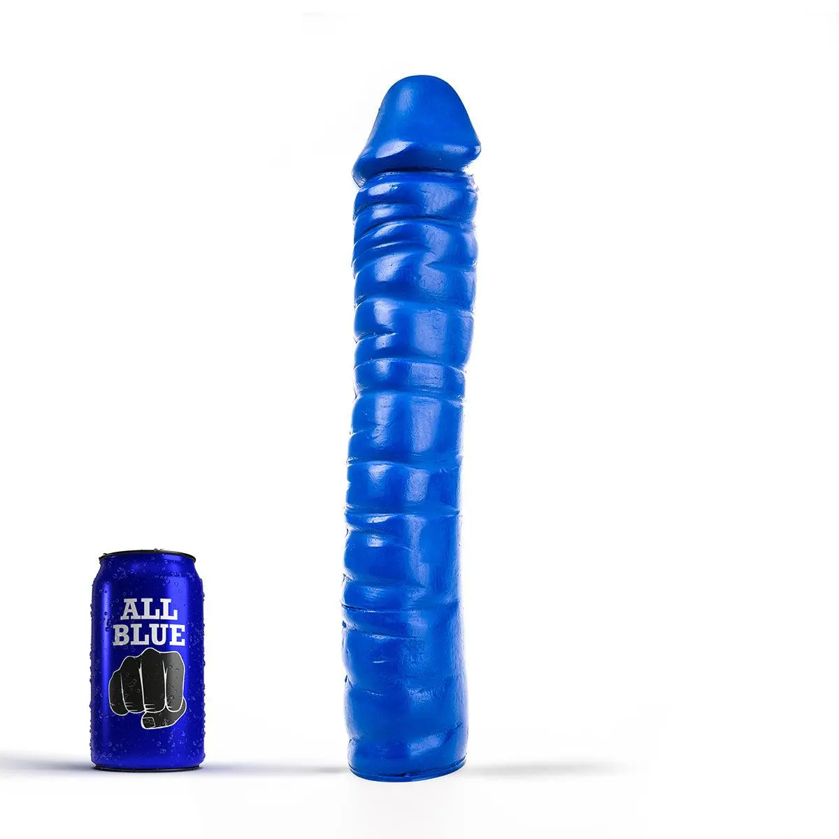 All Black All Blue - Dildo 38 X 8,5 Cm - Blauw 3 All Black All Blue - Dildo 38 X 8,5 Cm - Blauw