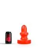 All Black All Red - Buttplug 17 X 8 Cm - Rood