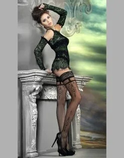 Ballerina - Fantasy Hold Ups Roaring Twenties Kousen (20 Denier) - Zwart -Masturbators winkel Ballerina Fantasy Hold Ups Roaring Twenties Kousen 20 denier Zwart 5