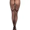 Ballerina - Fantasy Tights Ornamental Tattoo - Panty (20 Denier) - Zwart -Masturbators winkel Ballerina Fantasy Tights Ornamental Tattoo Panty 20 denier Zwart