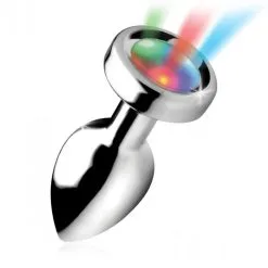 Booty Sparks - Buttplug Met LED Verlichting - Aluminium - Verkrijgbaar In Maten Small Medium En Large