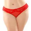 Bottoms Up Cassia Slip Met Open Kruisje Rood - PLUS SIZE/GROTE MATEN -Masturbators winkel Bottoms Up Cassia Slip Met Open Kruisje Rood PLUS SIZEGROTE MATEN