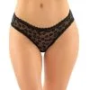 Bottoms Up Daisy Slip Met Open Kruisje - Zwart -Masturbators winkel Bottoms Up Daisy Slip Met Open Kruisje Zwart