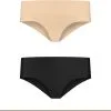 Bye Bra - Invisible Hipster 2 Pack - Nude En Zwart -Masturbators winkel Bye Bra Invisible Hipster 2 pack nude en zwart