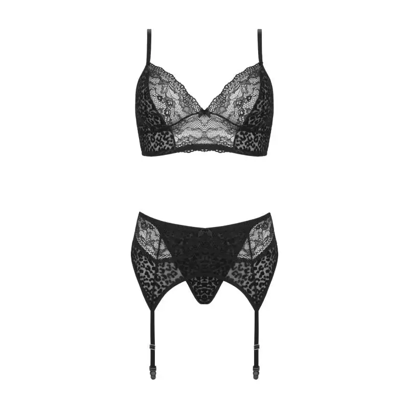 Christine Le Duc 3-delige BH-set SANNE - Zwart 5 Christine Le Duc 3-delige BH-set SANNE - Zwart - Afbeelding 3