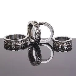 Kiotos Steel Cockring Met Ketting Detail RVS -Masturbators winkel Cockring met ketting detail RVS 3 621470b1 c497 478f 9972 790178efc4de
