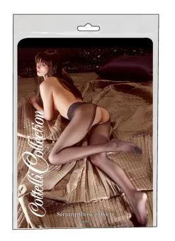 Cottelli Collection - Zwarte Satijnglans Panty Met Open Kruis -Masturbators winkel Cottelli Collection Zwarte Satijnglans Panty met open kruis 4