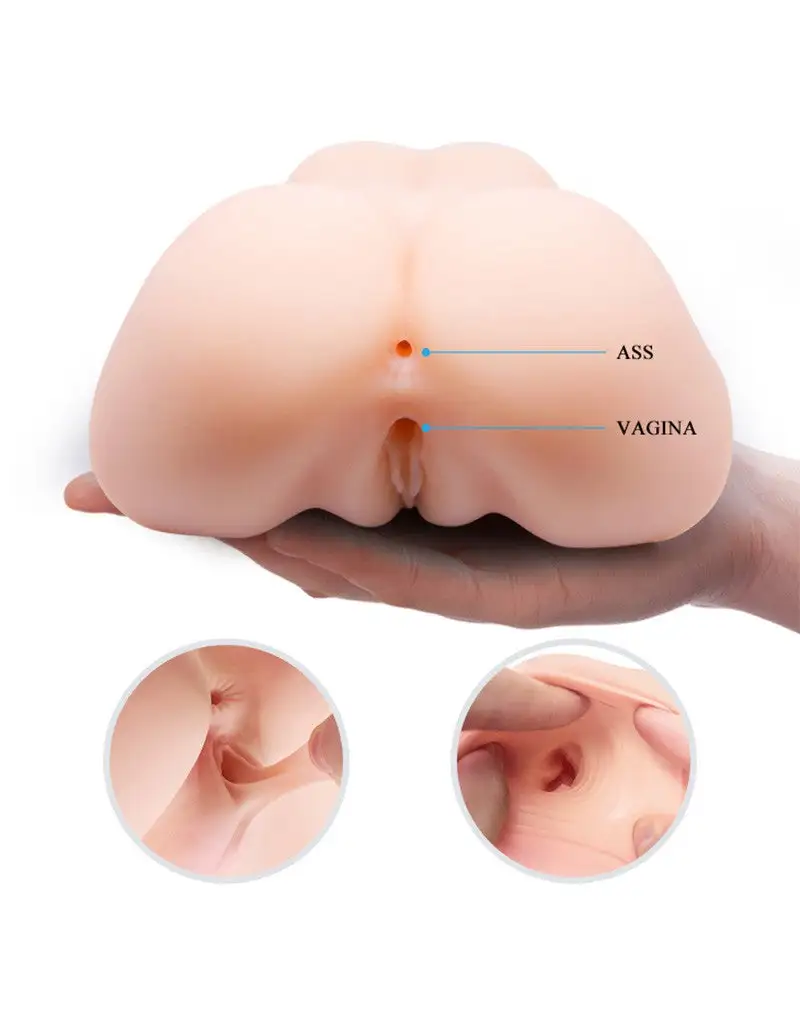 Crazy Bull Vibrerende Vagina & Ass Masturbator VERONICA - Lichte Huidskleur 3 Crazy Bull Vibrerende Vagina & Ass Masturbator VERONICA - Lichte Huidskleur - Afbeelding 2