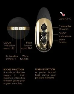Dorcel - Verwarmende Prostaat Vibrator P-Finger Met Afstandsbediening - Zwart -Masturbators winkel Dorcel Verwarmende Prostaat Vibrator P FINGER met afstandsbediening zwart 7