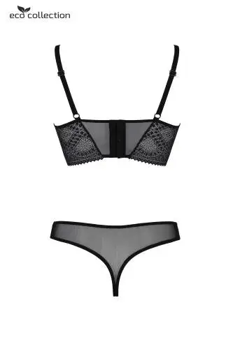 ECO Fashion ECO Passion - Drosera Bustier Set - Zwart 4 ECO Fashion ECO Passion - Drosera Bustier Set - Zwart - Afbeelding 2