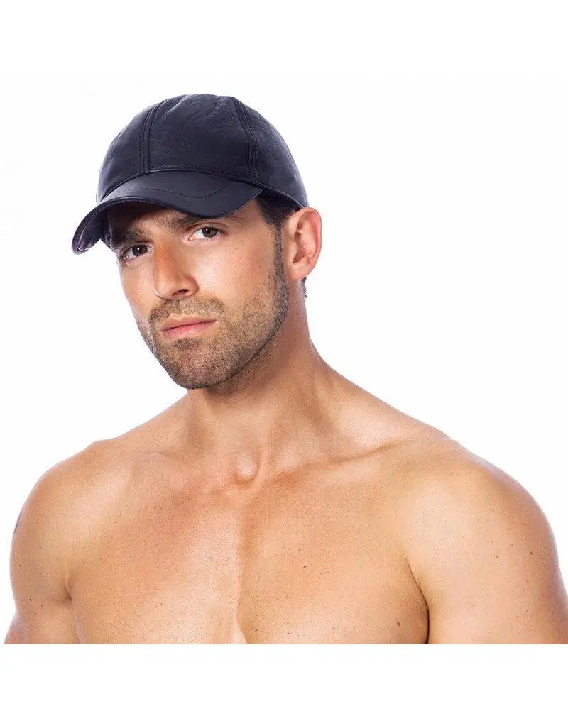 Rimba Bondage Play Fetish Baseball Pet Unisex - Zwart PU Leer 4 Rimba Bondage Play Fetish Baseball Pet Unisex - Zwart PU Leer - Afbeelding 2