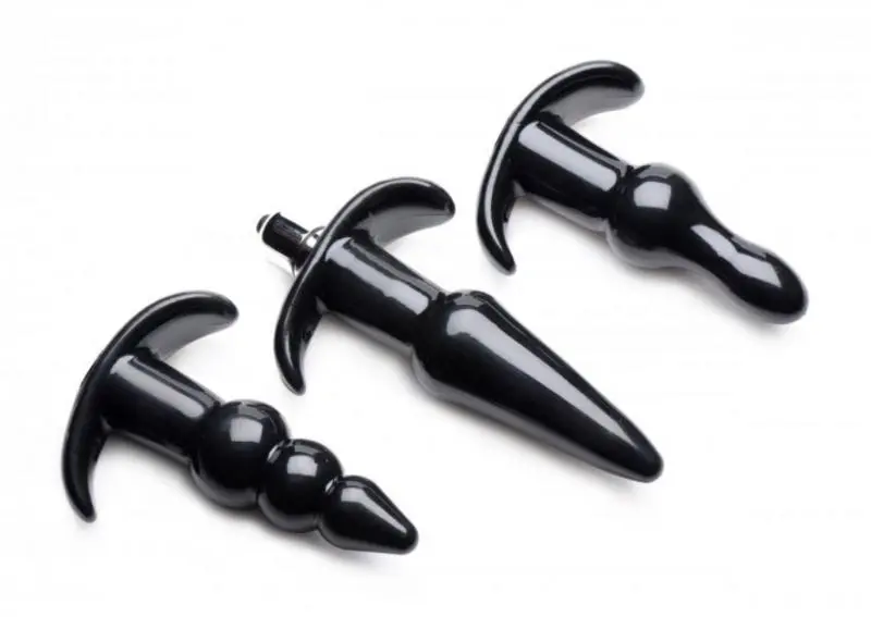 Frisky - Thrill Trio Buttplug Set Van 3 - Zwart 3 Frisky - Thrill Trio Buttplug Set Van 3 - Zwart