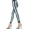 MUSIC LEGS Gestreepte Leggings - Zwart/Wit -Masturbators winkel Gestreepte Leggings Zwartwit