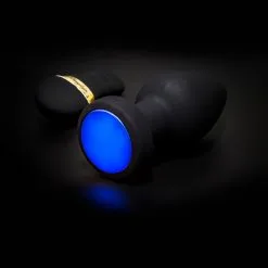 Lang Loys Grote Vibrerende Buttplug Met Remote Control En Gekleurde LED Verlichting -Masturbators winkel Grote Vibrerende Buttplug met remote control en gekleurde LED verlichting 6