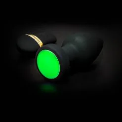 Lang Loys Grote Vibrerende Buttplug Met Remote Control En Gekleurde LED Verlichting -Masturbators winkel Grote Vibrerende Buttplug met remote control en gekleurde LED verlichting 7