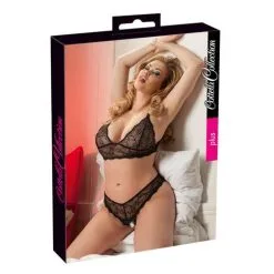 Cottelli Collection Kanten BH En G-string Met Open Kruis - Plus Size 11 Cottelli Collection Kanten BH En G-string Met Open Kruis - Plus Size -Masturbators winkel Kanten BH en G string met open kruis plus size 5