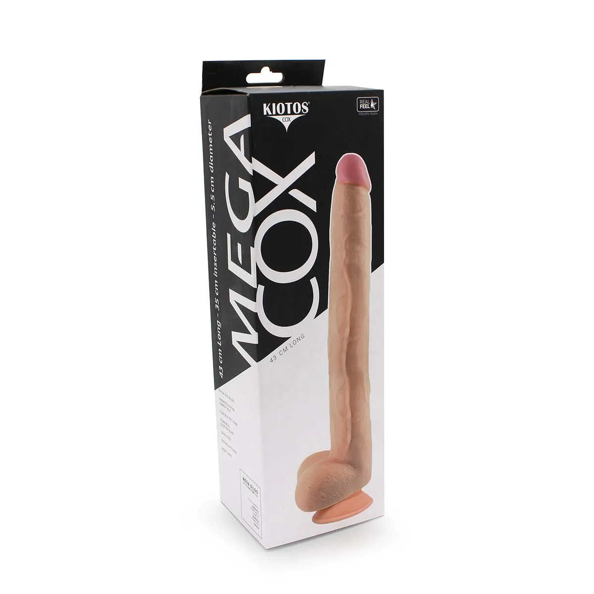 Kiotos Cox - Mega Dildo XXL 43 X 5.5 Cm - Lichte Huidskleur 11 Kiotos Cox - Mega Dildo XXL 43 X 5.5 Cm - Lichte Huidskleur - Afbeelding 9