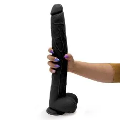 Kiotos Cox - Mega Dildo XXL 43 X 5.5 Cm - Zwart 13 Kiotos Cox - Mega Dildo XXL 43 X 5.5 Cm - Zwart -Masturbators winkel Kiotos Cox MEGA Dildo XXL 43 x 5 5 cm zwart 3