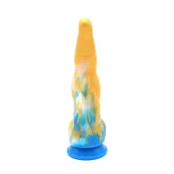 Kiotos Monstar - Dildo Beast 17 - Goud/Blauw/Wit -Masturbators winkel Kiotos Monstar Dildo Beast 17 goudblauwwit 6