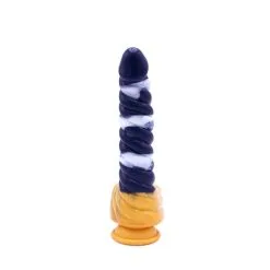 Kiotos Monstar - Dildo Beast 37 - 23.5 X 4 Cm - Wit/Goud/Blauw -Masturbators winkel Kiotos Monstar Dildo Beast 37 23 5 x 4 cm witgoudblauw 4 fb72bed0 771e 497e 919f b805f82dac62