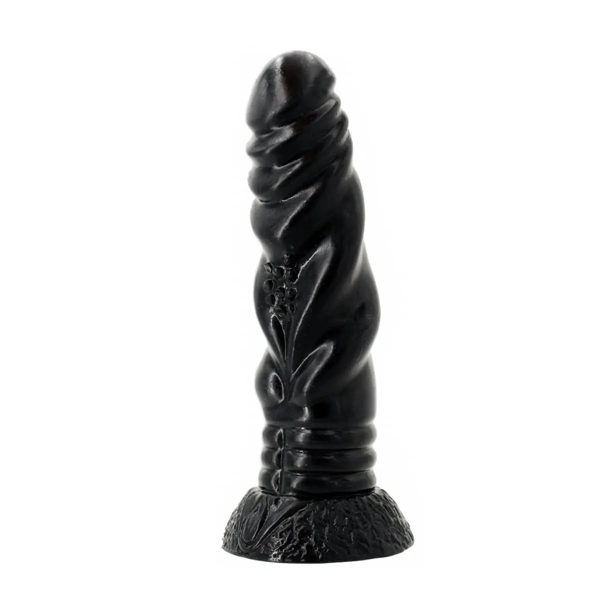 Kiotos Monstar - Ribbed Dildo HYRA 21 X 4.8 Cm - Zwart 4 Kiotos Monstar - Ribbed Dildo HYRA 21 X 4.8 Cm - Zwart - Afbeelding 2