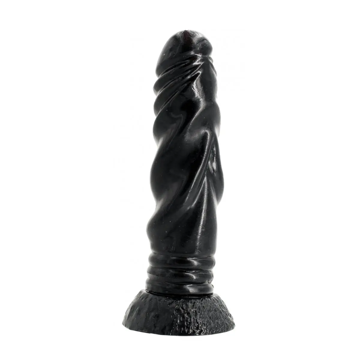 Kiotos Monstar - Ribbed Dildo HYRA 21 X 4.8 Cm - Zwart 6 Kiotos Monstar - Ribbed Dildo HYRA 21 X 4.8 Cm - Zwart - Afbeelding 4
