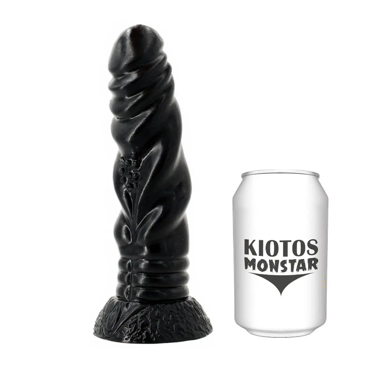 Kiotos Monstar - Ribbed Dildo HYRA 21 X 4.8 Cm - Zwart 3 Kiotos Monstar - Ribbed Dildo HYRA 21 X 4.8 Cm - Zwart