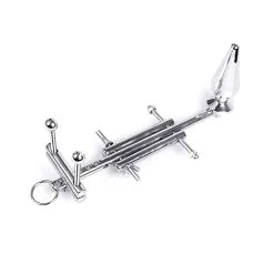 Kiotos Steel - 4 In 1 CBT Device (Anaalplug/Ballstretcher/Ballcrusher/Erectie Voorkomen)