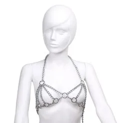 Kiotos Steel - BH-top Van Metalen Kettingen Met Ketting-slip -Masturbators winkel Kiotos Steel BH top van metalen kettingen met ketting slip 4