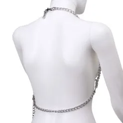 Kiotos Steel - BH-top Van Metalen Kettingen Met Ketting-slip -Masturbators winkel Kiotos Steel BH top van metalen kettingen met ketting slip 6