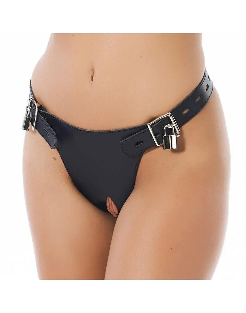 Rimba Bondage Play Kuisheidsgordel Met Hangsloten En Buttplug 5 Rimba Bondage Play Kuisheidsgordel Met Hangsloten En Buttplug - Afbeelding 3