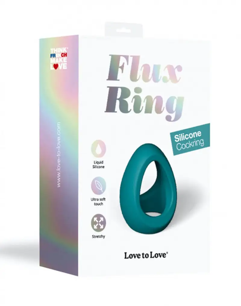 Love To Love - Flexibele Cockring FLUX Ring - Zeegroen 4 Love To Love - Flexibele Cockring FLUX Ring - Zeegroen - Afbeelding 2