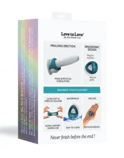 Love To Love - Flexibele Cockring FLUX Ring - Zeegroen 12 Love To Love - Flexibele Cockring FLUX Ring - Zeegroen -Masturbators winkel Love to Love Flexibele Cockring FLUX RING zeegroen 3