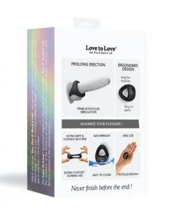 Love To Love - Flexibele Cockring FLUX Ring - Zwart -Masturbators winkel Love to Love Flexibele Cockring FLUX RING zwart 3