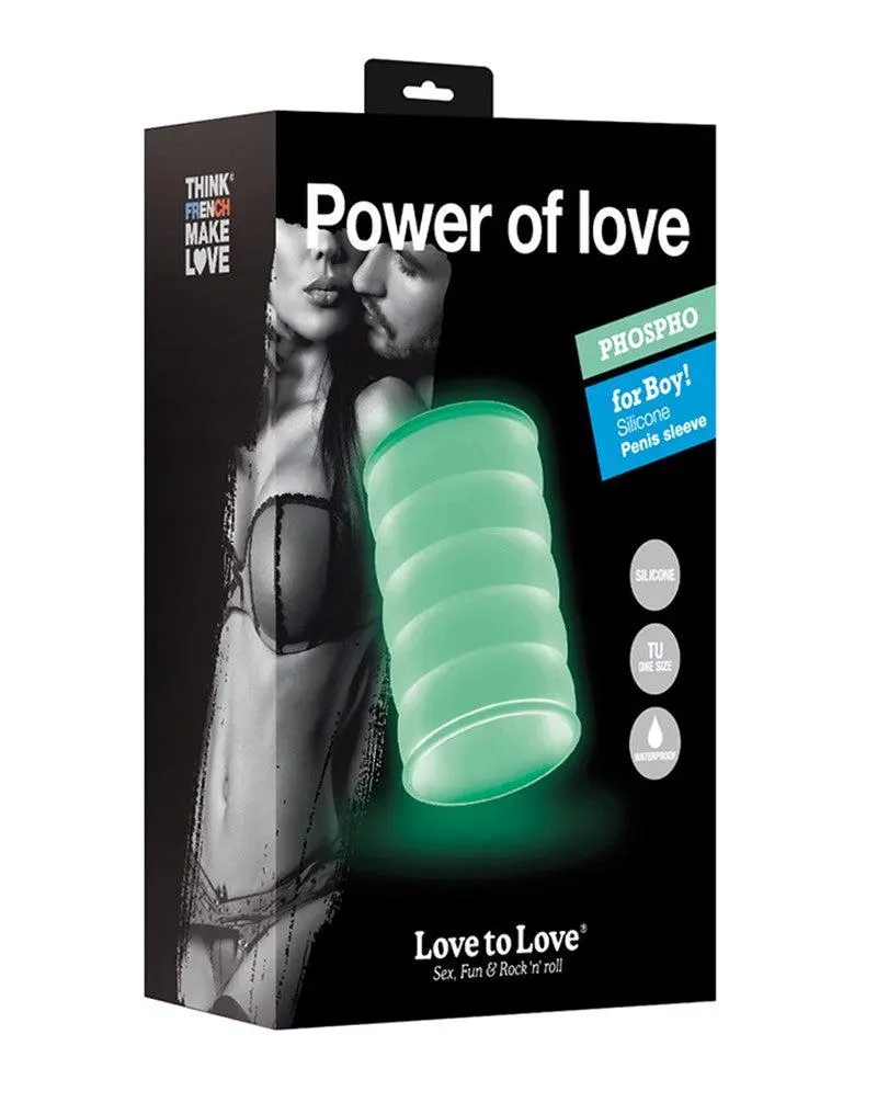 Love To Love - Glow In The Dark Penis Sleeve Power Of Love 5 Love To Love - Glow In The Dark Penis Sleeve Power Of Love - Afbeelding 3
