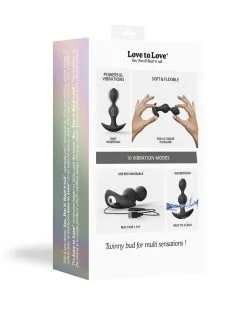 Love To Love - Twinny Bud Buigbare Vibrerende Buttplug - Zwart -Masturbators winkel Love to Love Twinny Bud Buigbare Vibrerende Buttplug zwart 6