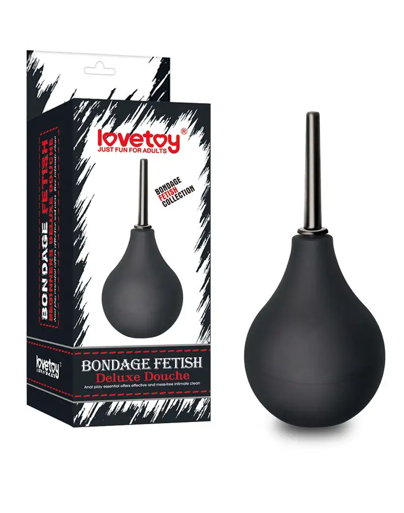 Lovetoy - Bondage Fetish DeLuxe Anaal Douche - Zwart 3 Lovetoy - Bondage Fetish DeLuxe Anaal Douche - Zwart