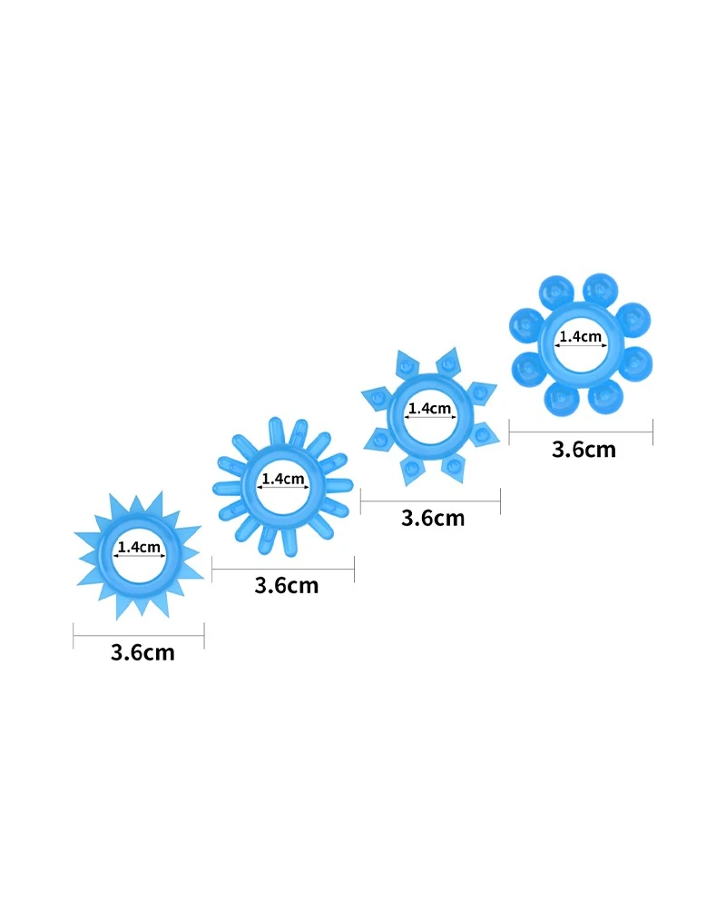 Lovetoy - Cockringen Set 4-delig Lumino Play - Glow In The Dark 9 Lovetoy - Cockringen Set 4-delig Lumino Play - Glow In The Dark - Afbeelding 7