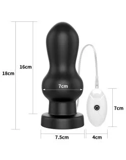 Lovetoy - King Size Vibrerende Buttplug Rammer 18 Cm - Zwart -Masturbators winkel Lovetoy King Size Vibrerende Buttplug Rammer 18 cm zwart 3 b6057ffa a299 4762 9022 815f28aa8cbd