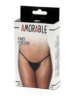 Amorable By Rimba Micro String Kunstleer - Zwart -Masturbators winkel Micro string kunstleer zwart 3 4bf021b5 8a73 473f b0cc 28683ac15f50