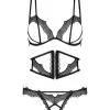 Obsessive - Bravelle 3-delige BH Set - Zwart 1 Obsessive - Bravelle 3-delige BH Set - Zwart -Masturbators winkel Obsessive Bravelle 3 delige BH Set Zwart
