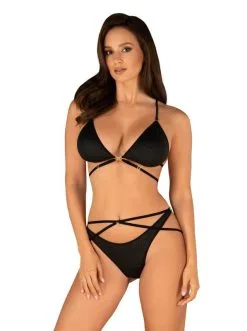 Obsessive - Cobra Nive Lingerie Set - Zwart