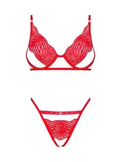 Obsessive - Mellania BH Set Met Sexy String - Rood 9 Obsessive - Mellania BH Set Met Sexy String - Rood -Masturbators winkel Obsessive Mellania BH Set Met Sexy String rood 3