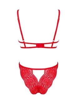 Obsessive - Mellania BH Set Met Sexy String - Rood 10 Obsessive - Mellania BH Set Met Sexy String - Rood -Masturbators winkel Obsessive Mellania BH Set Met Sexy String rood 4